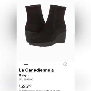 La Canadienne Gavyn boots in black size 6.5